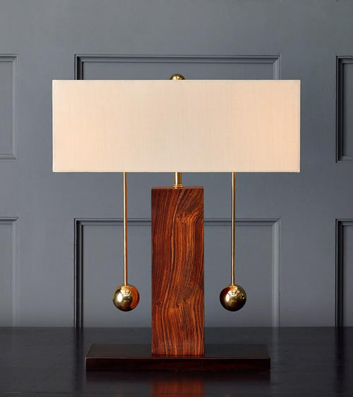 TWO WAY TABLE LAMP, BRASS BALL SERIES BY LIKA MOORE